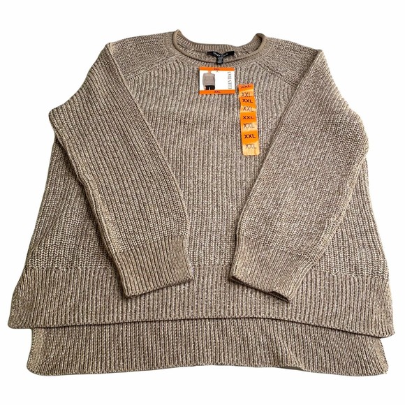 Ellen Tracy Ladies' Comfy Roll Neck Sweater Size XXL Oatmeal Marl Beige - Picture 4 of 12